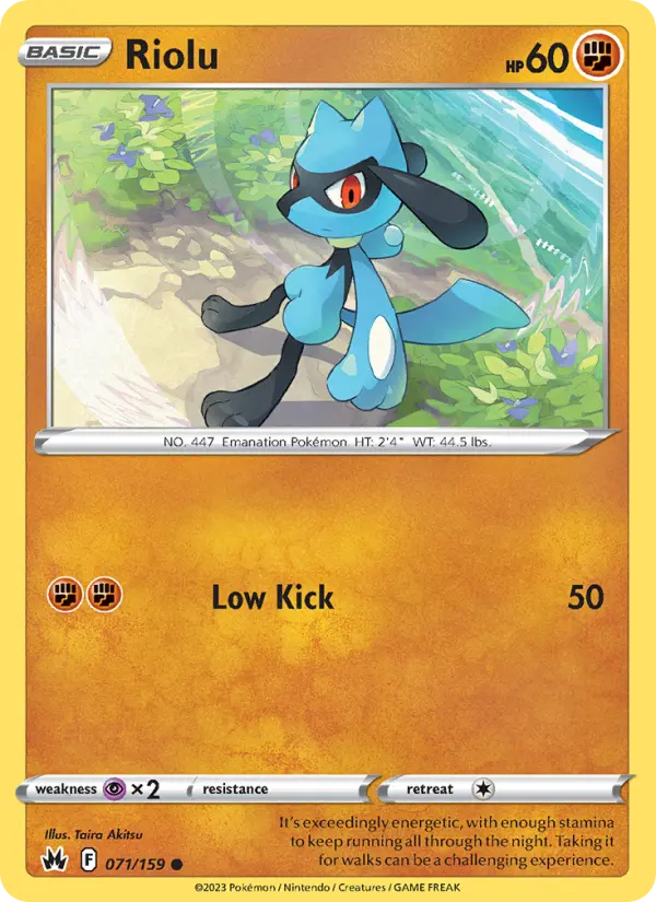 Riolu Pokémon card