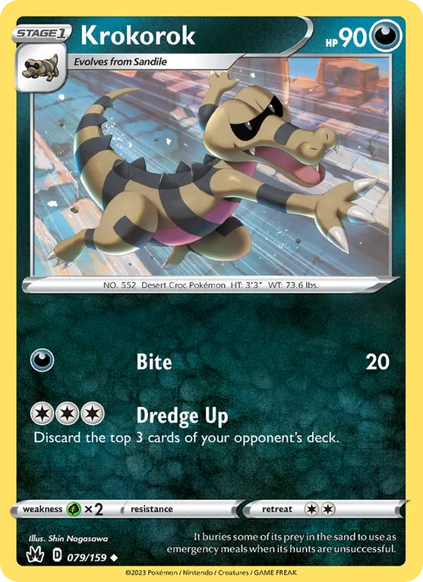Krokorok Pokémon card