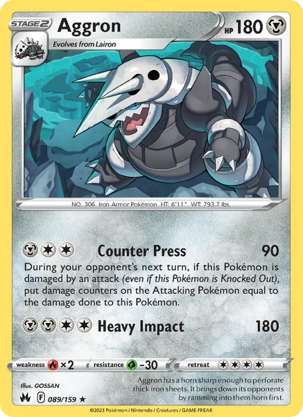 Aggron Pokémon card