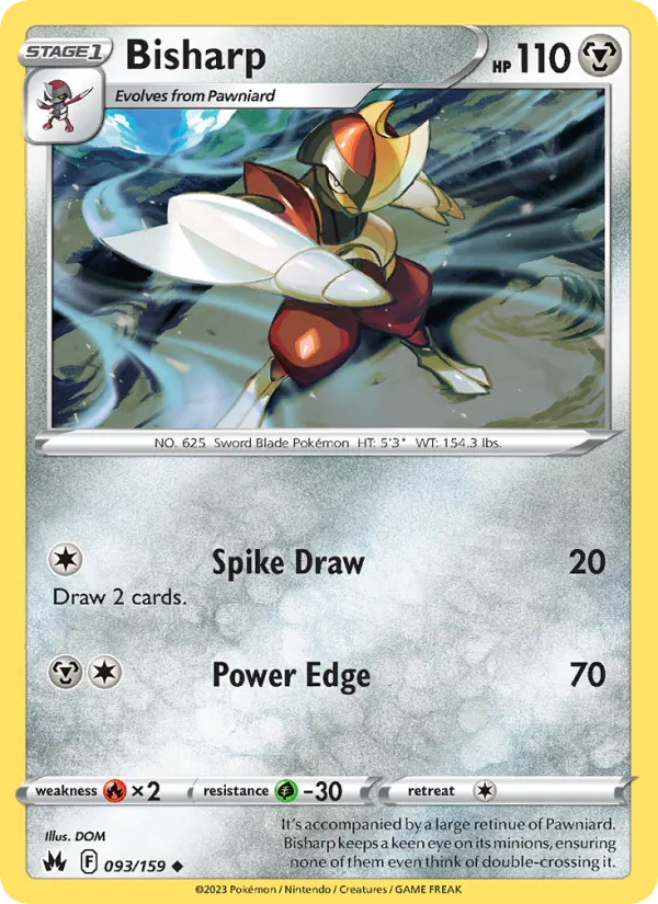 Bisharp Pokémon card