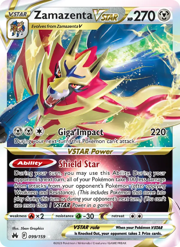 Zamazenta VSTAR Pokémon card