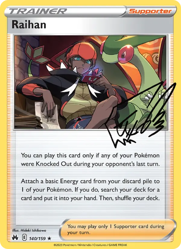 Raihan Pokémon card