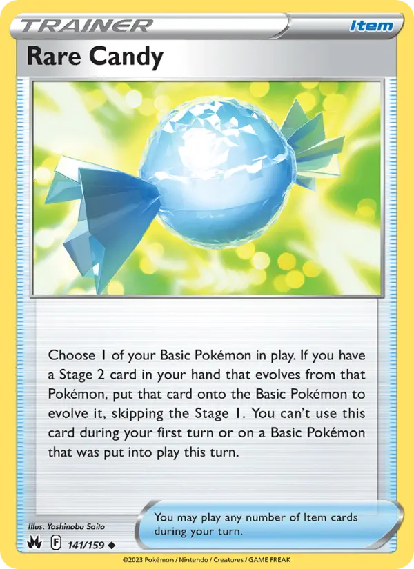 Rare Candy Pokémon card