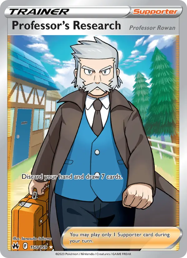 Professor's Research Pokémon card