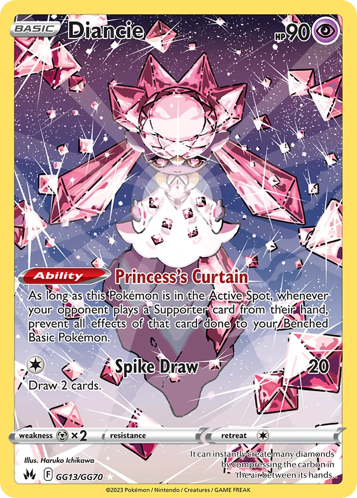Diancie Pokémon card