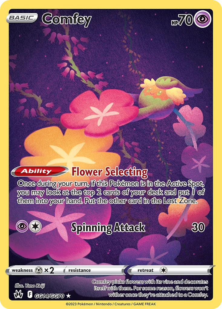 Comfey Pokémon card