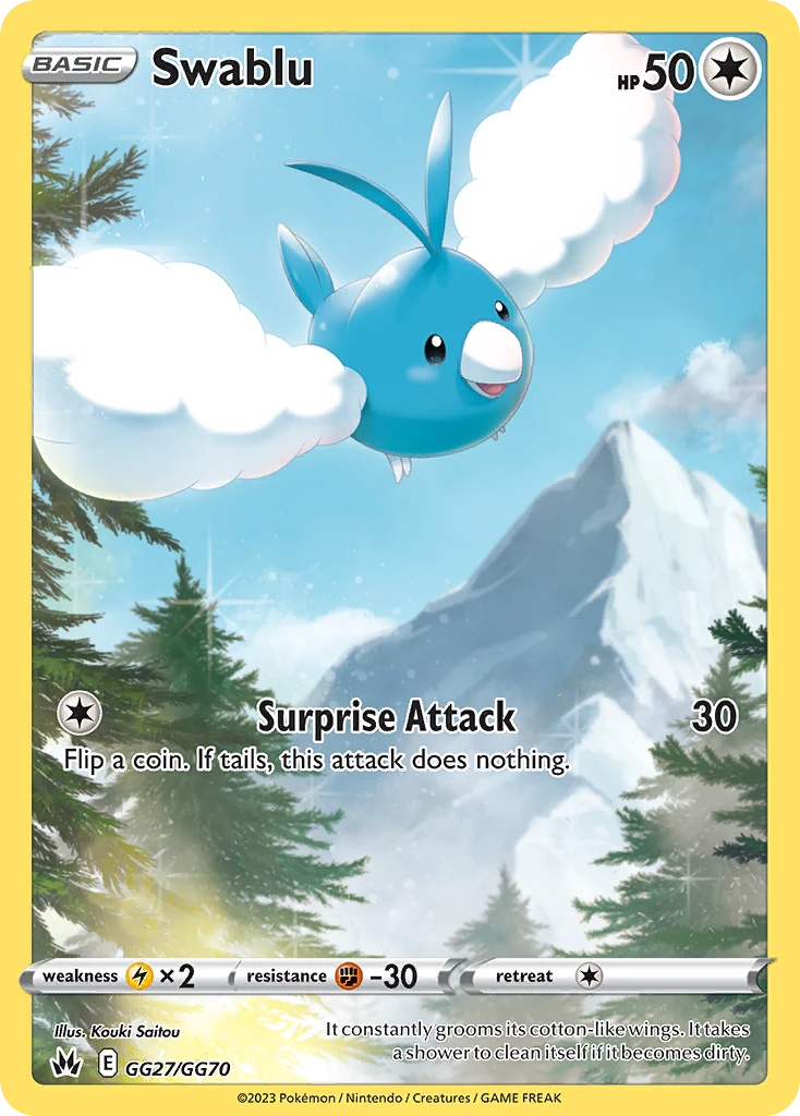Swablu Pokémon card