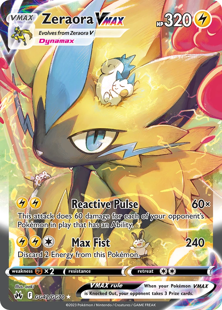 Zeraora VMAX Pokémon card