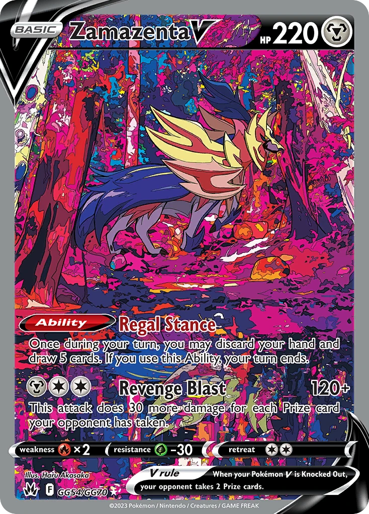 Zamazenta V Pokémon card