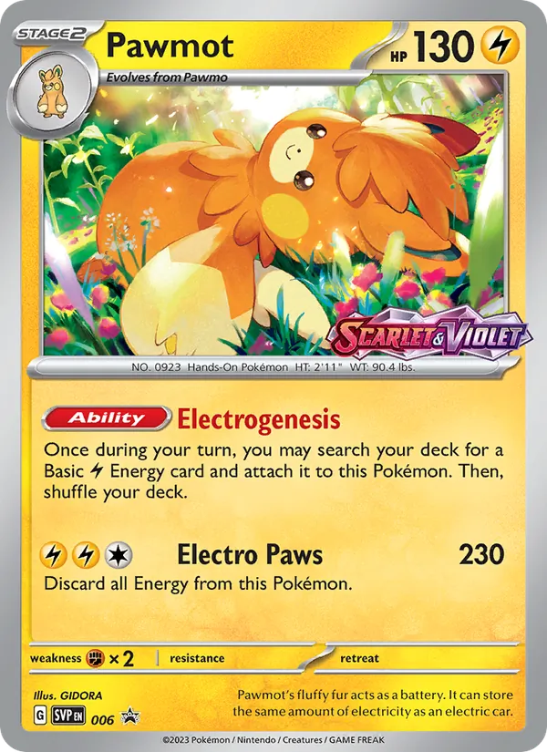 Pawmot Pokémon card