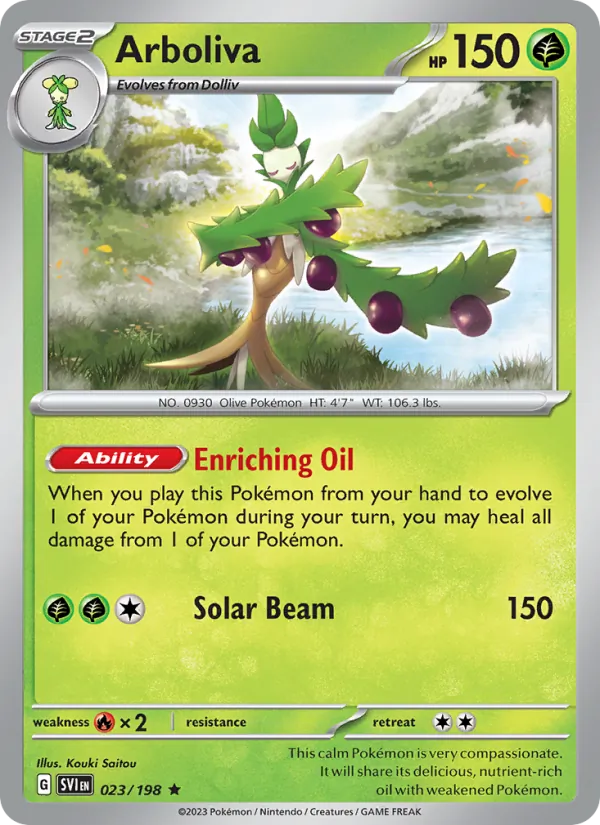 Arboliva Pokémon card