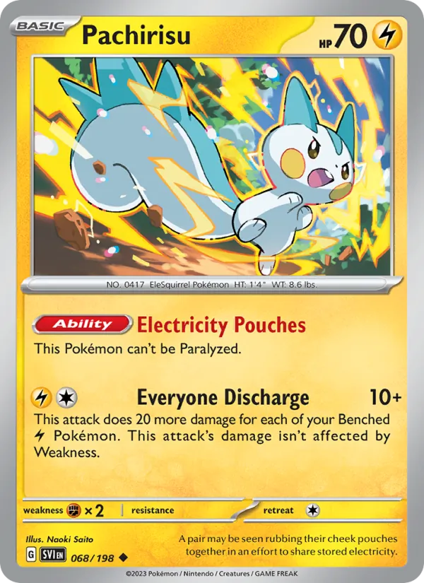 Pachirisu Pokémon card