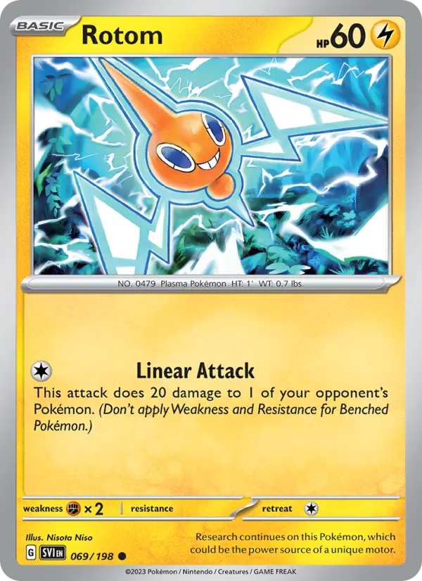 Rotom Pokémon card