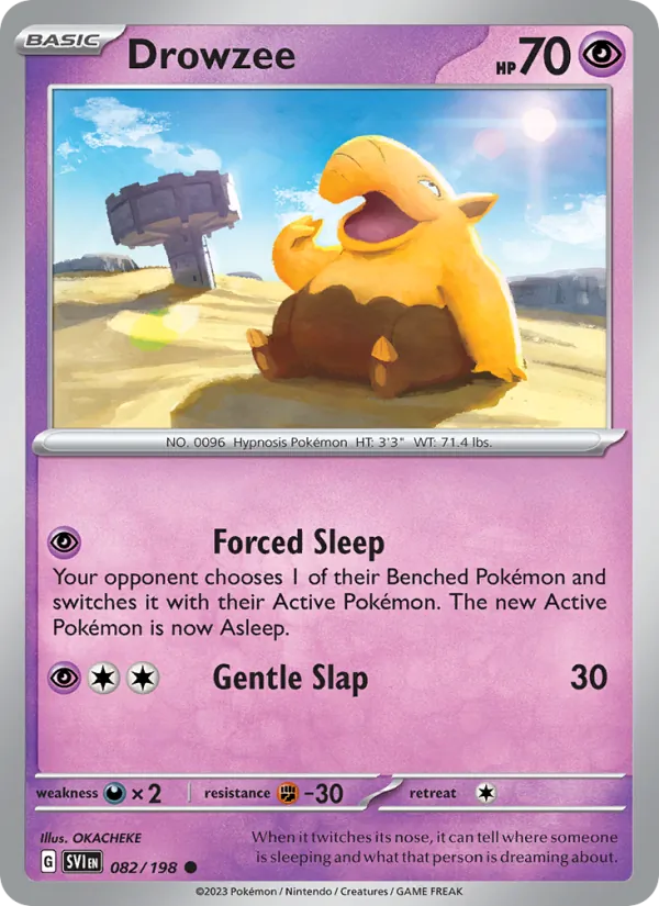 Drowzee Pokémon card