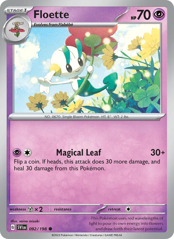 Floette Pokémon card