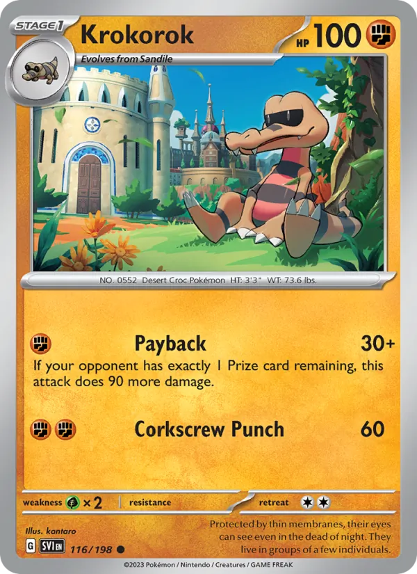 Krokorok Pokémon card