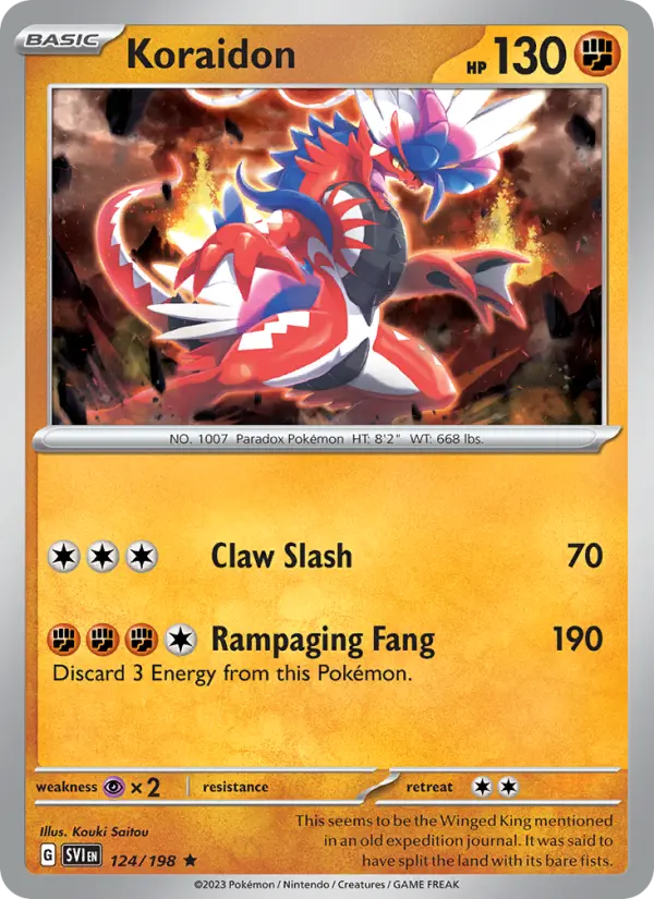 Koraidon Pokémon card