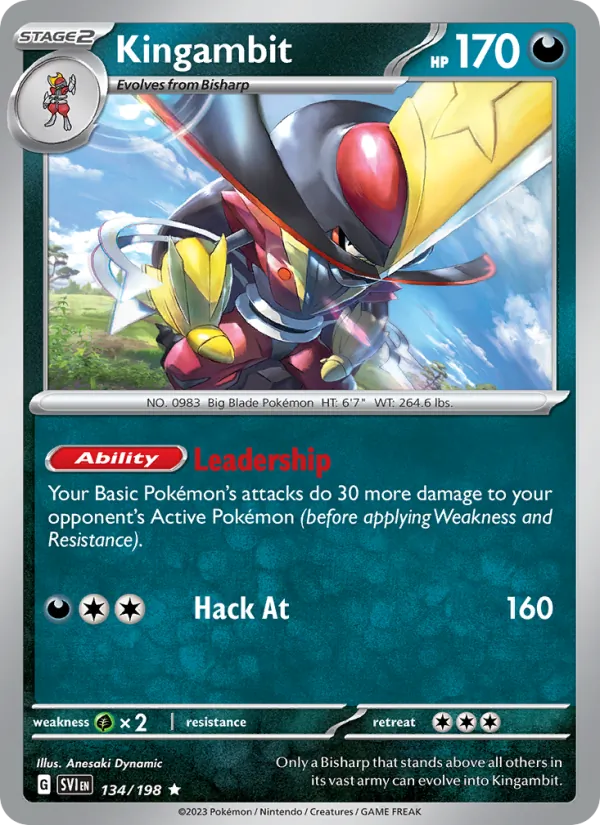 Kingambit Pokémon card