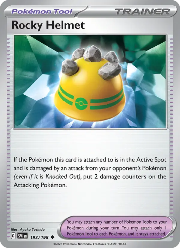 Rocky Helmet Pokémon card