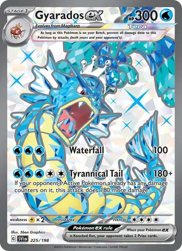Gyarados ex Pokémon card