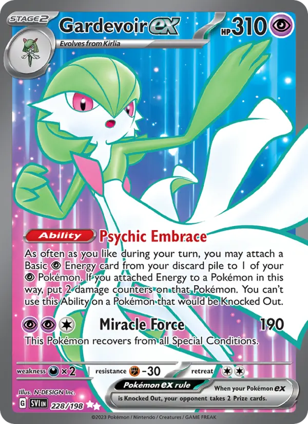 Gardevoir ex Pokémon card