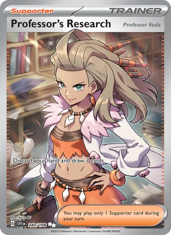 Professor's Research Pokémon card