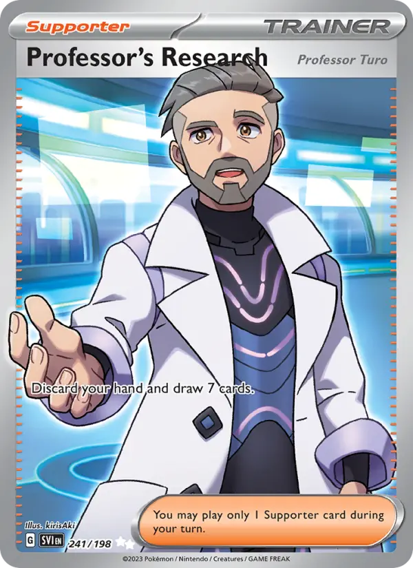 Professor's Research Pokémon card