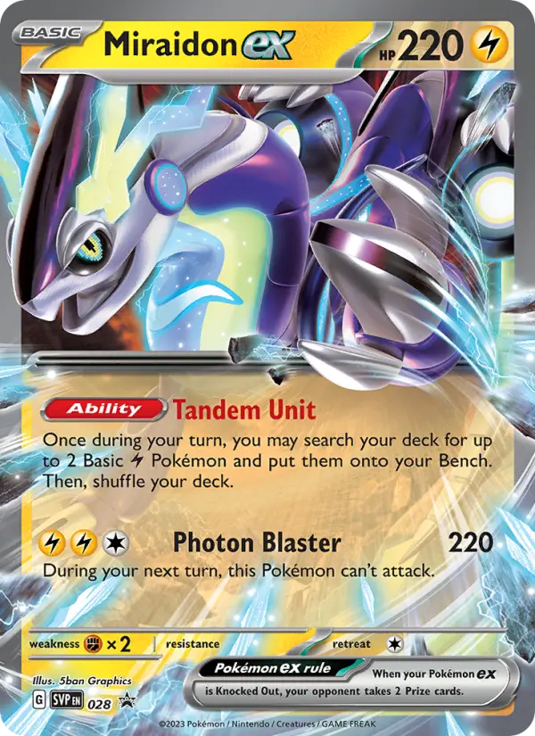 Miraidon ex Pokémon card