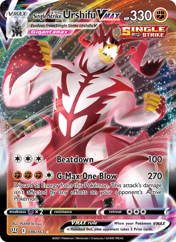 Single Strike Urshifu VMAX Pokémon card