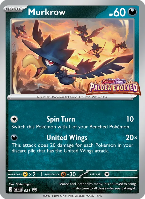 Murkrow Pokémon card