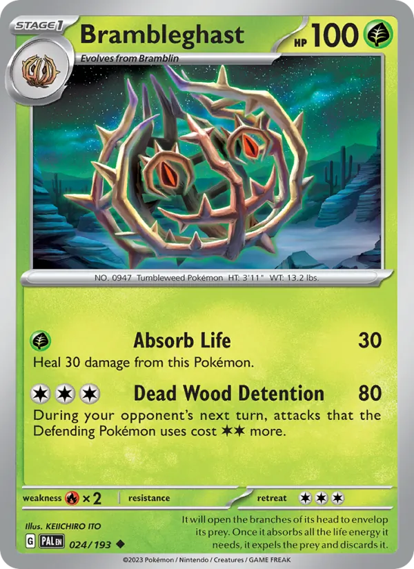 Brambleghast Pokémon card