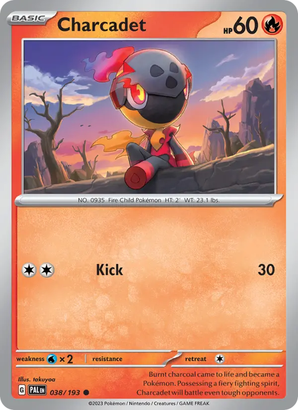 Charcadet Pokémon card