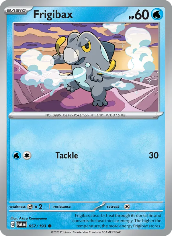 Frigibax Pokémon card