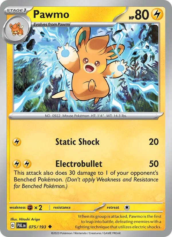 Pawmo Pokémon card