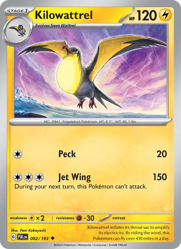 Kilowattrel card