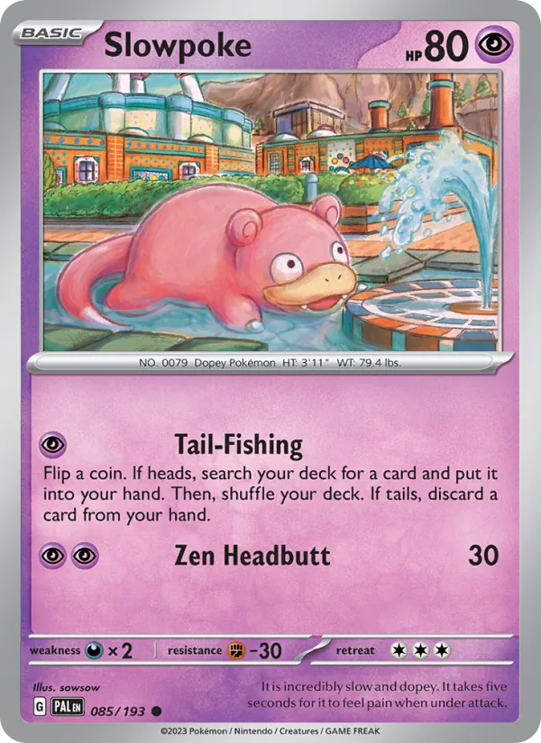 Slowpoke Pokémon card