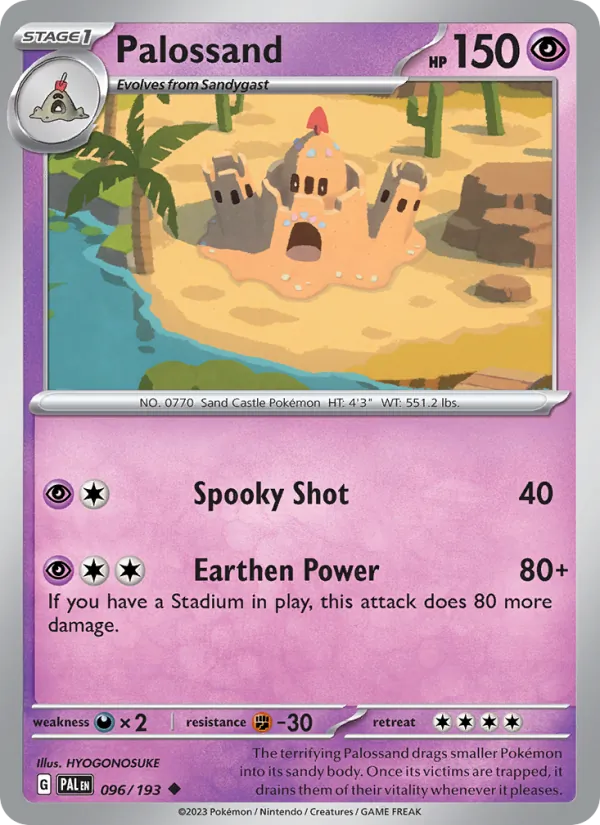 Palossand Pokémon card