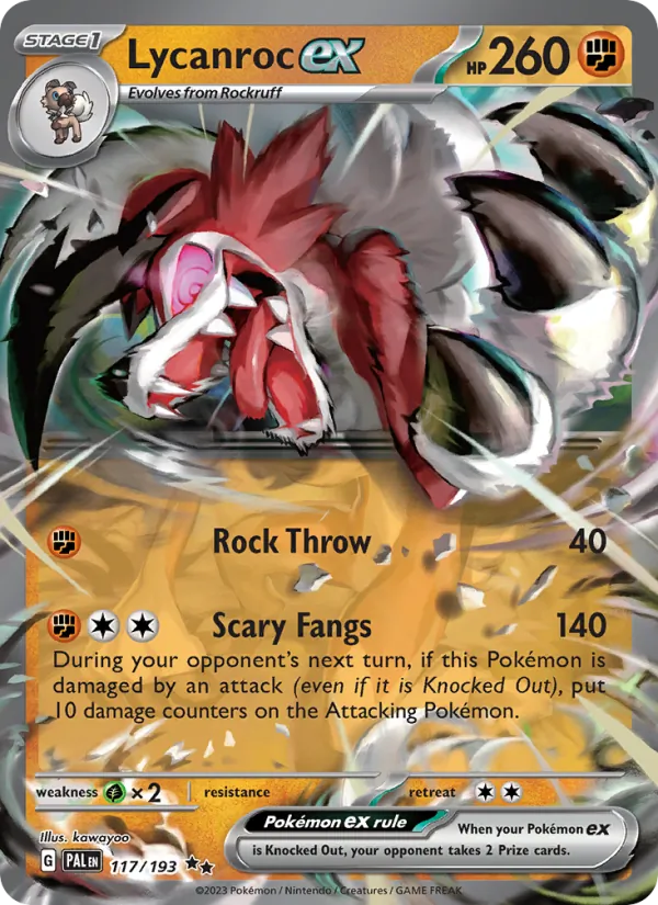 Lycanroc ex card
