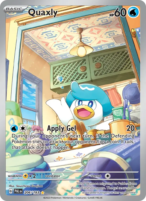 Quaxly Pokémon card