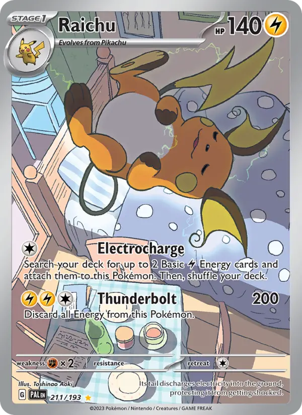 Raichu Pokémon card