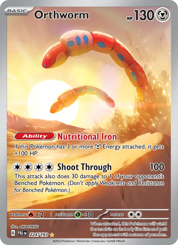 Orthworm Pokémon card