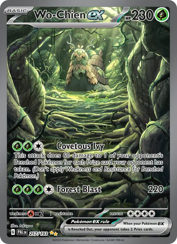 Wo-Chien ex Pokémon card
