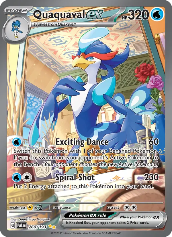 Quaquaval ex Pokémon card
