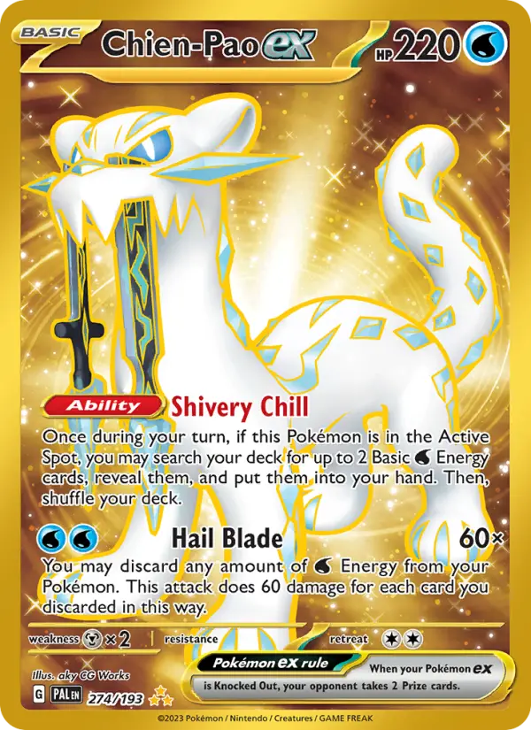 Chien-Pao ex Pokémon card
