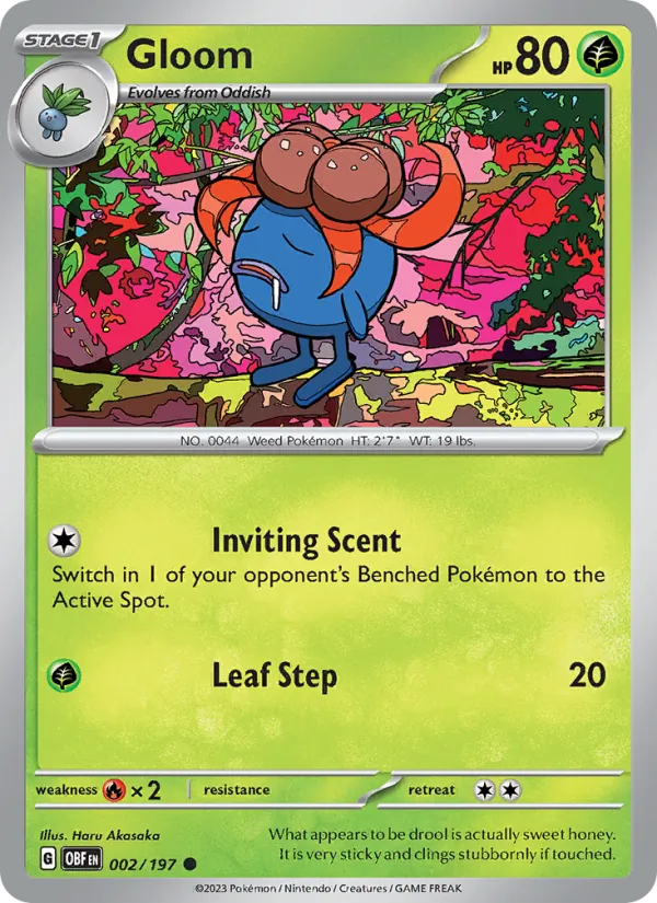 Gloom Pokémon card