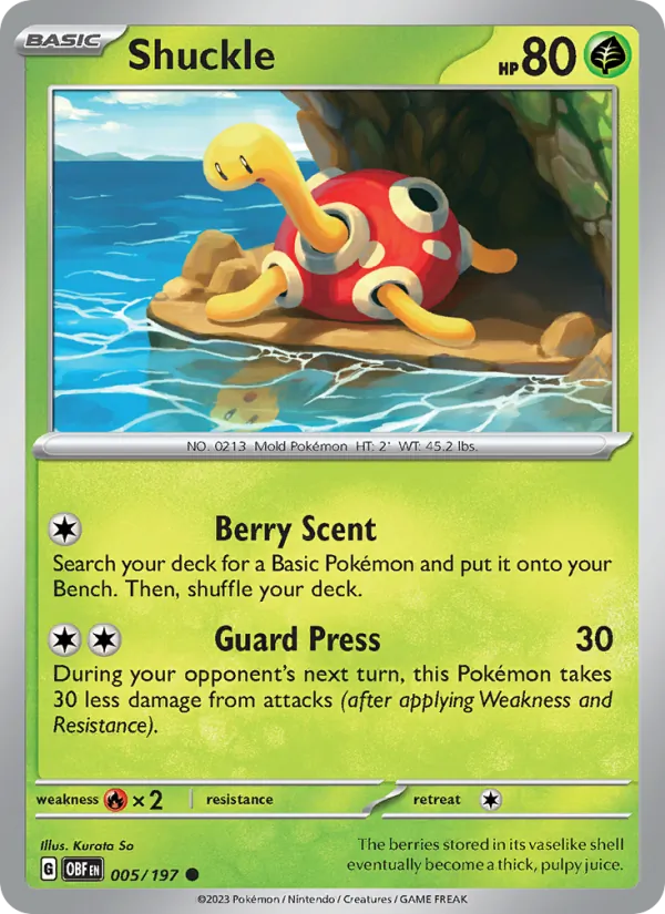 Shuckle card