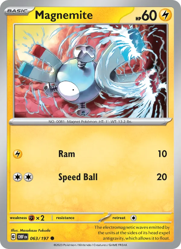 Magnemite Pokémon card