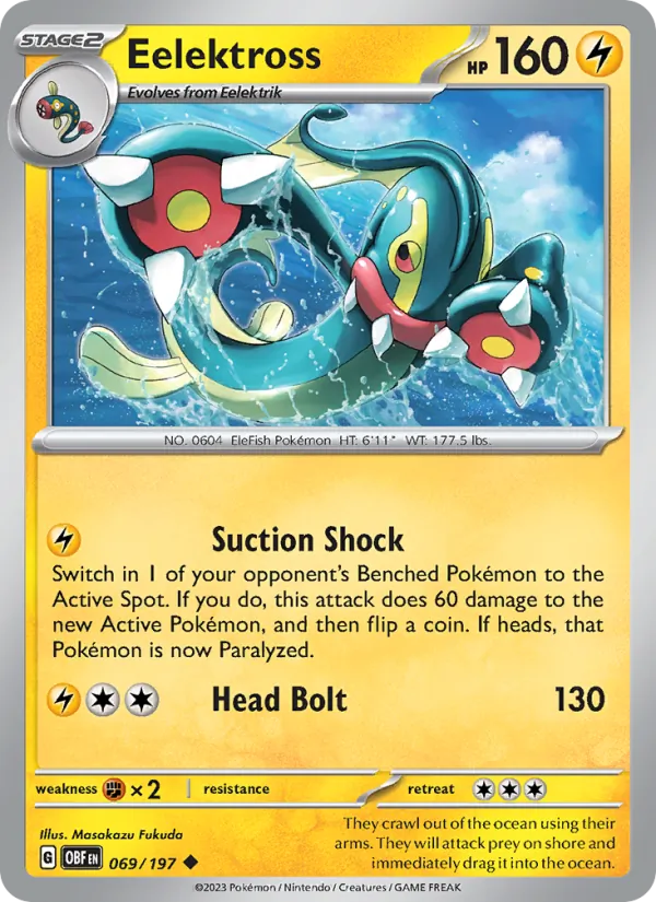 Eelektross Pokémon card