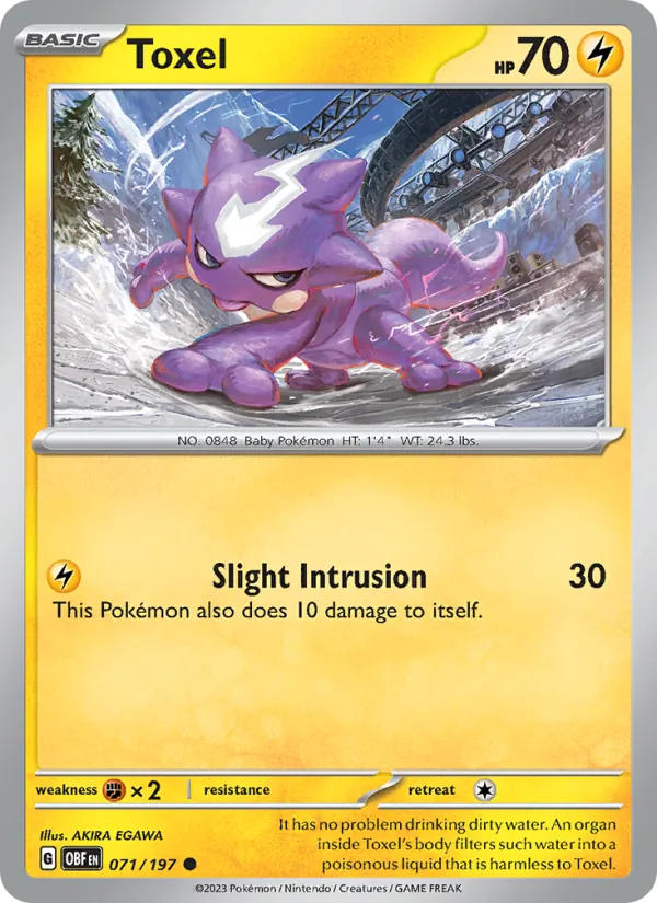 Toxel Pokémon card