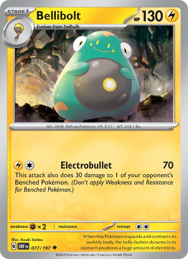 Bellibolt Pokémon card